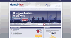 Desktop Screenshot of domainhost.com